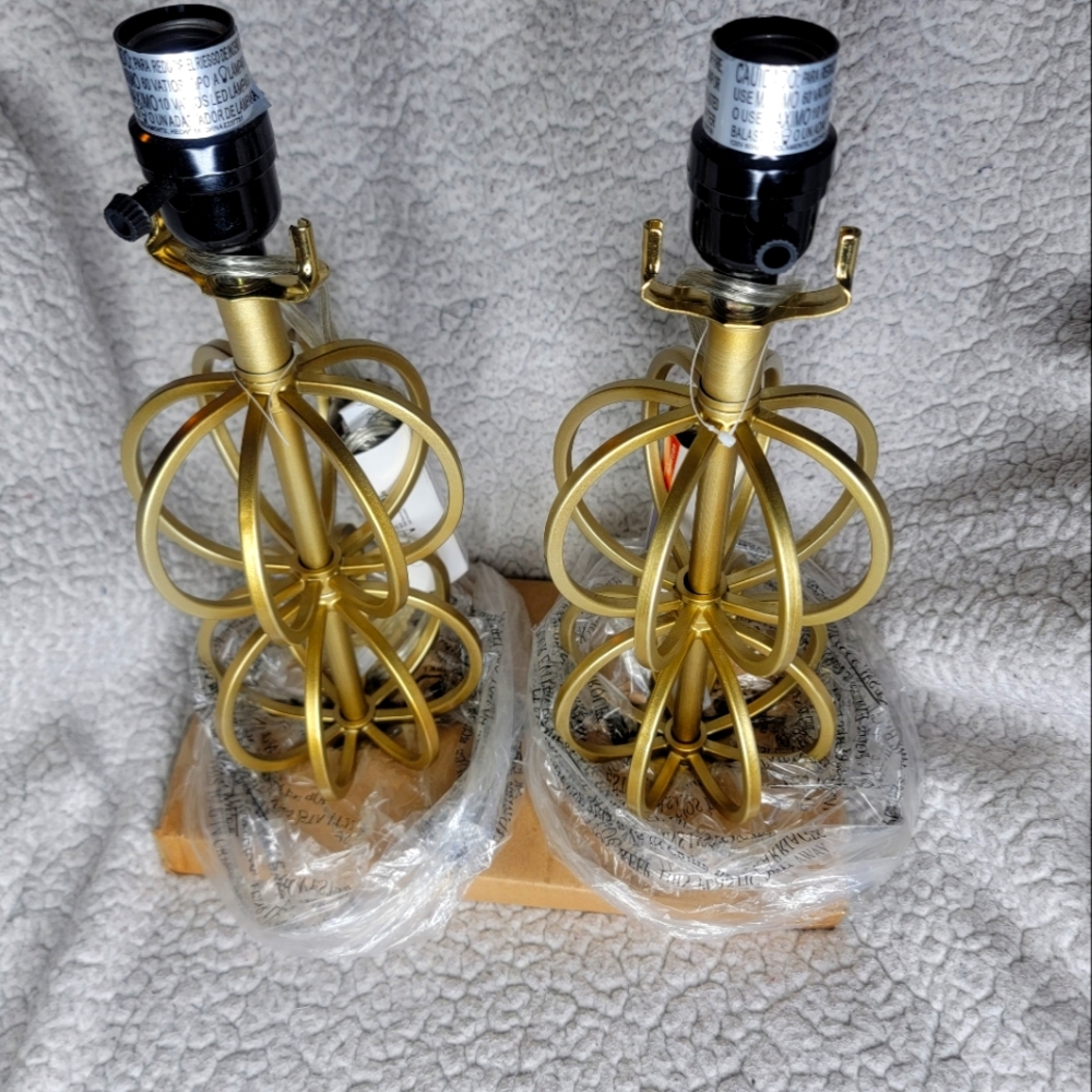 Small gold balloon lamps Double pack